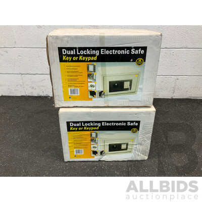 KMART Dual Locking Electronic Safe - Lot of 2
