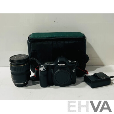 Canon EOS 5D Mark I Digital Camera with Canon Zoom Lens 28 135mm, Spare Battery & Charger, Strap & Case, Instruction Manual