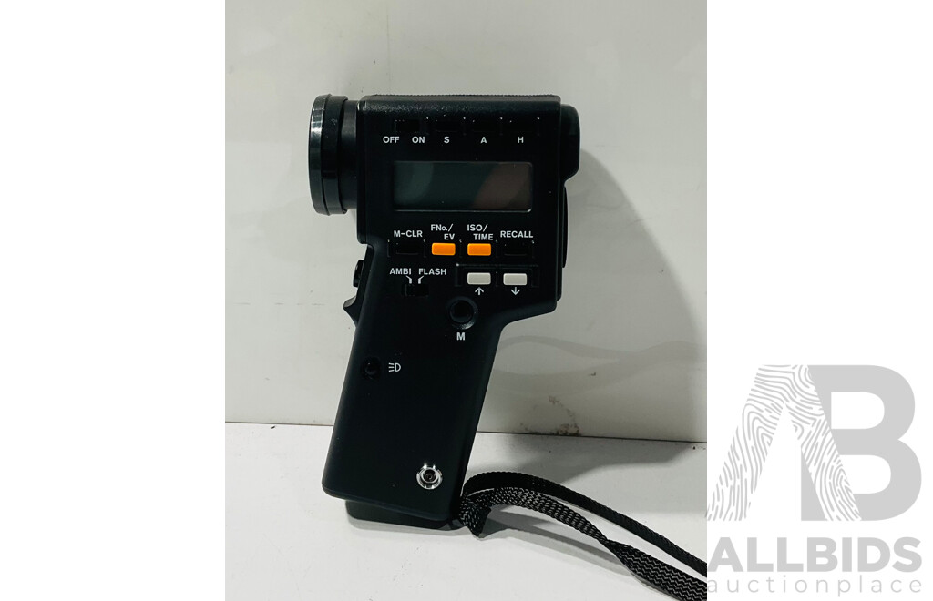 Collection Six Minolta Camera Accessories Including Light Auto Meter, Ring Flash and More