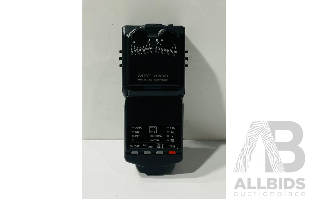 Collection Six Minolta Camera Accessories Including Light Auto Meter, Ring Flash and More