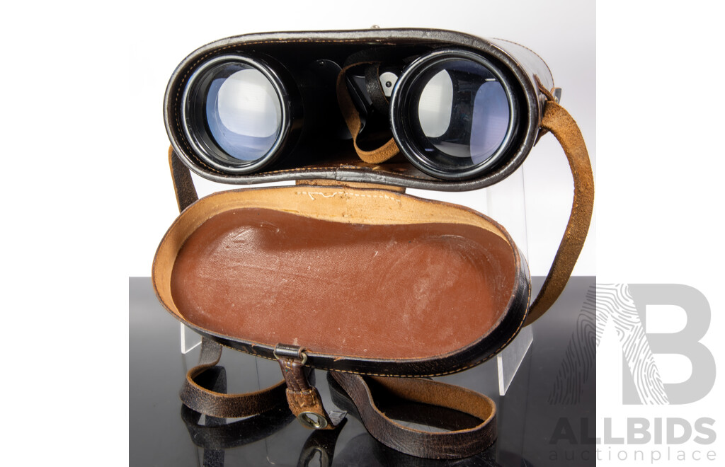 Vintage Ernst Leitz Wetzlar Binoculars, Mardocit 12x60 with Case Circa 1958
