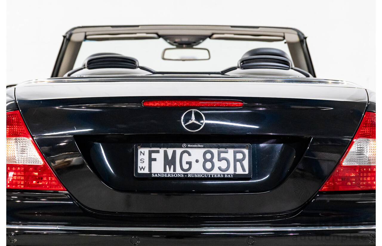 9/2005 Mercedes-Benz CLK350 Elegance C209 MY06 2d Cabriolet Obsidian Black Metallic V6 3.5L
