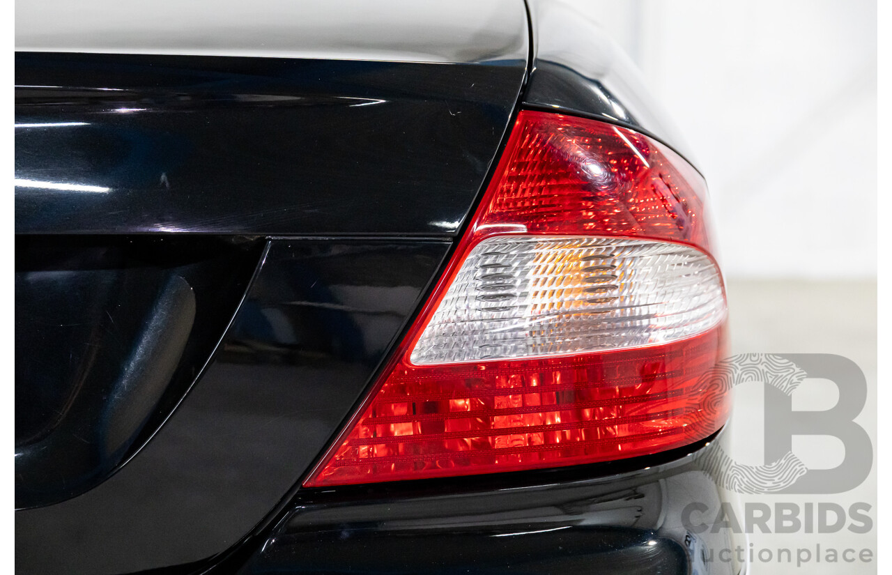 9/2005 Mercedes-Benz CLK350 Elegance C209 MY06 2d Cabriolet Obsidian Black Metallic V6 3.5L