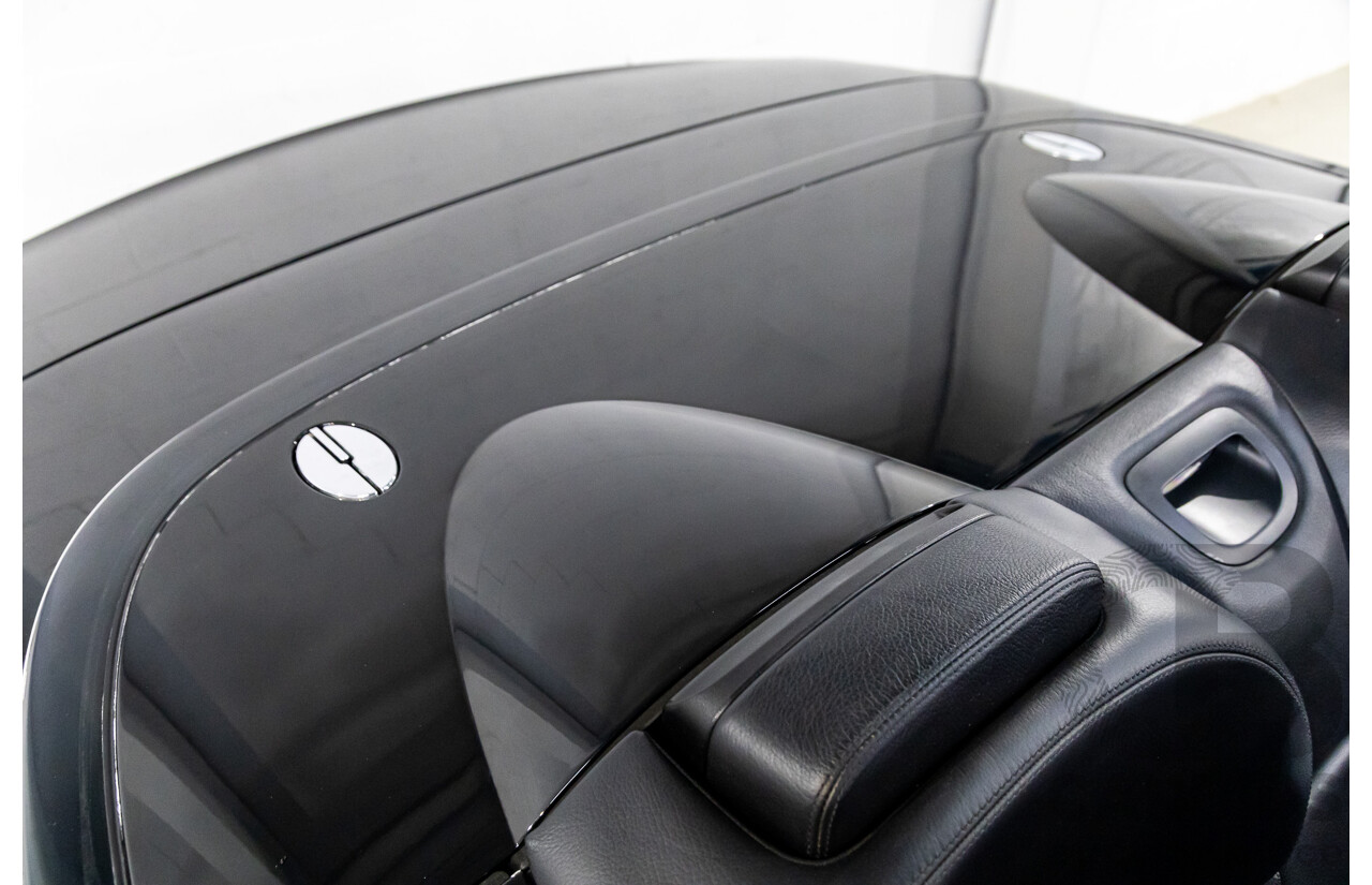 9/2005 Mercedes-Benz CLK350 Elegance C209 MY06 2d Cabriolet Obsidian Black Metallic V6 3.5L