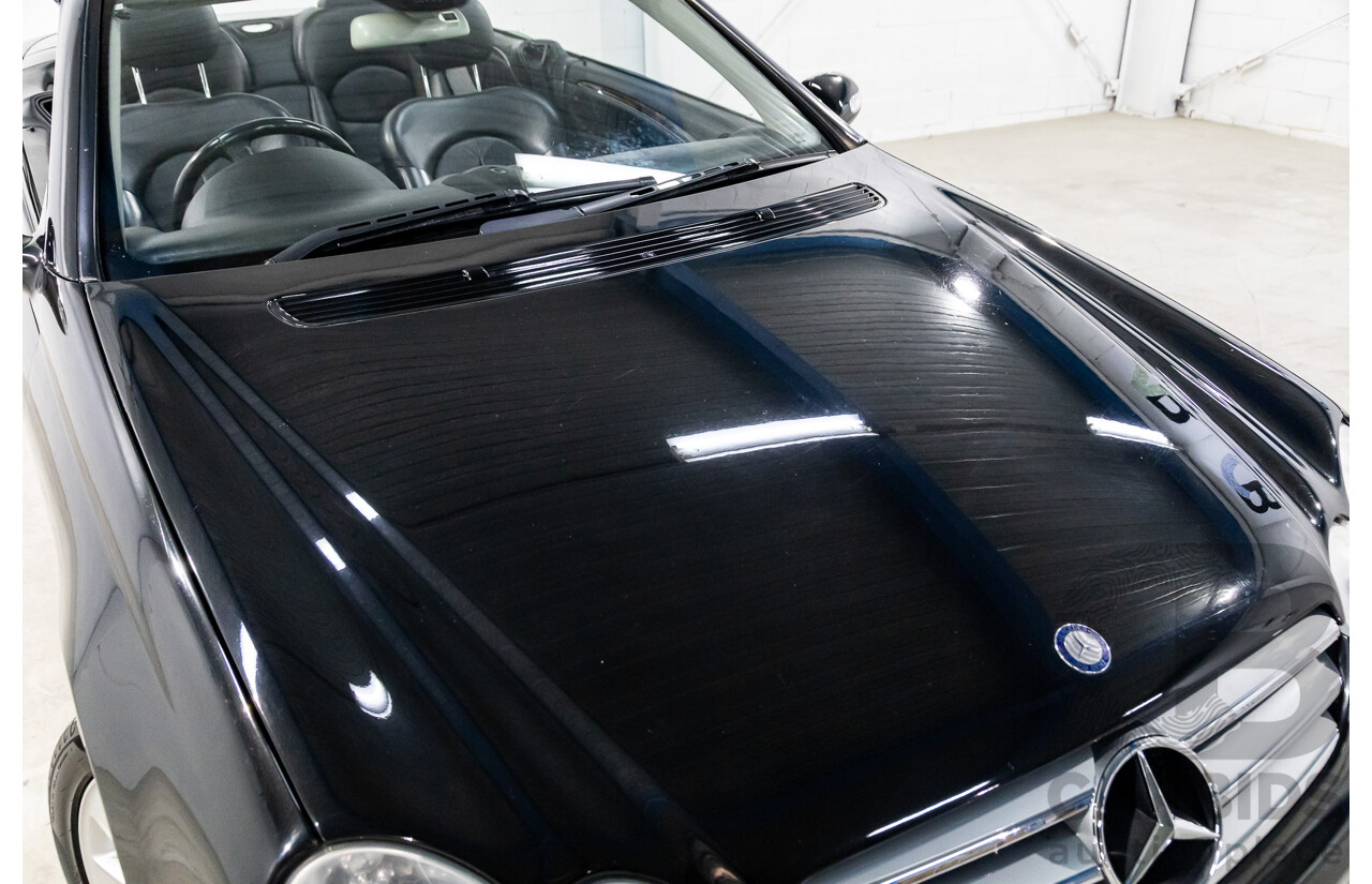 9/2005 Mercedes-Benz CLK350 Elegance C209 MY06 2d Cabriolet Obsidian Black Metallic V6 3.5L
