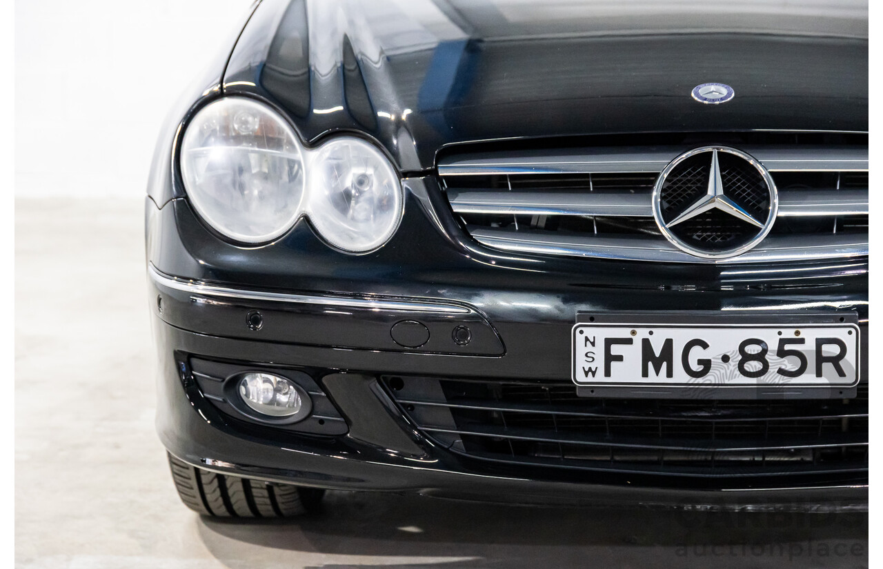 9/2005 Mercedes-Benz CLK350 Elegance C209 MY06 2d Cabriolet Obsidian Black Metallic V6 3.5L