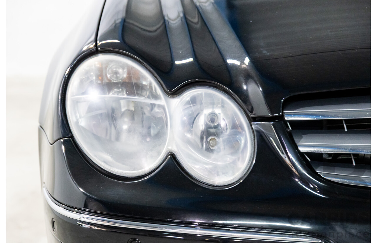 9/2005 Mercedes-Benz CLK350 Elegance C209 MY06 2d Cabriolet Obsidian Black Metallic V6 3.5L