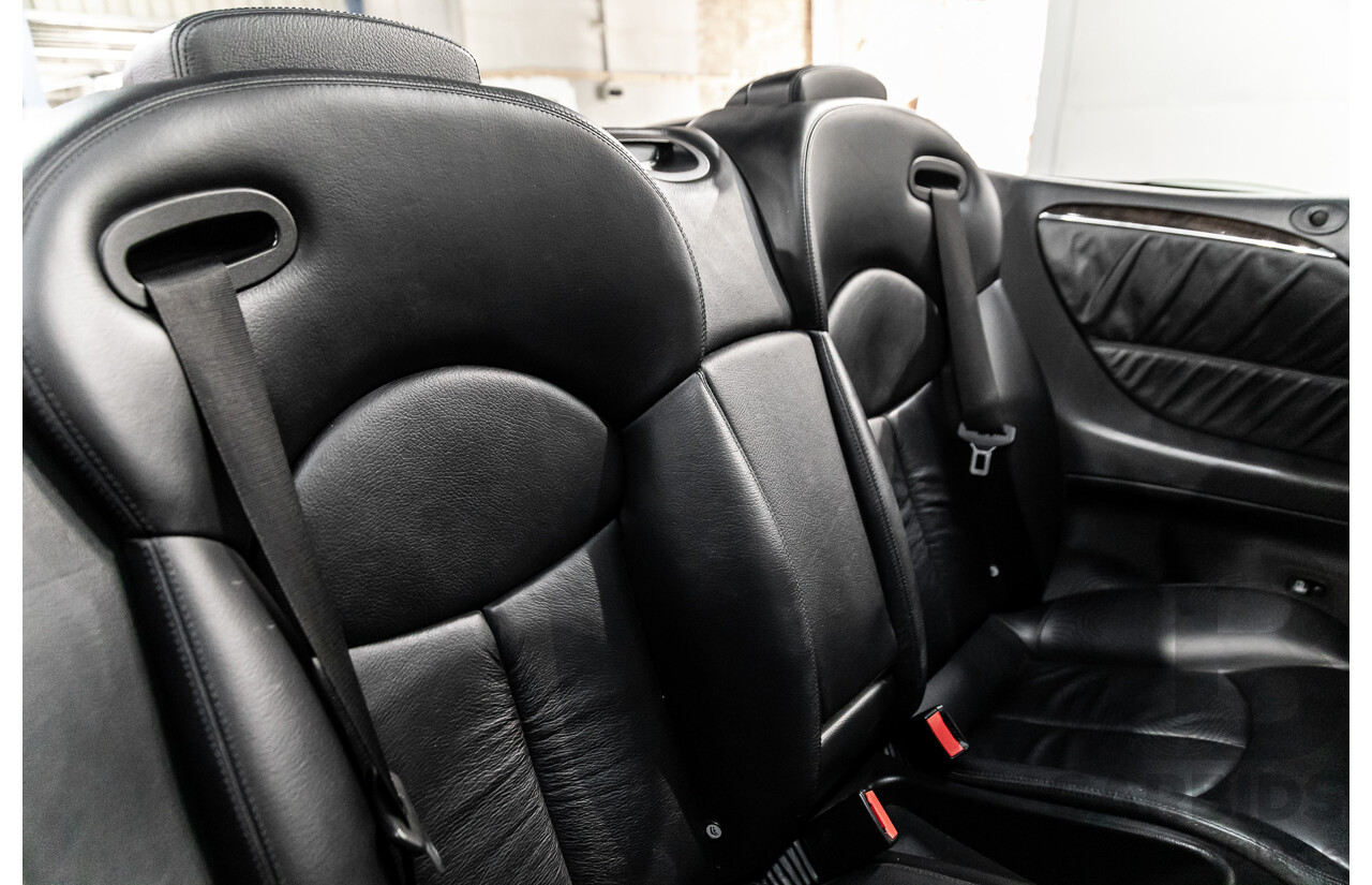 9/2005 Mercedes-Benz CLK350 Elegance C209 MY06 2d Cabriolet Obsidian Black Metallic V6 3.5L
