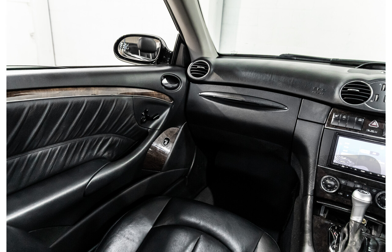 9/2005 Mercedes-Benz CLK350 Elegance C209 MY06 2d Cabriolet Obsidian Black Metallic V6 3.5L