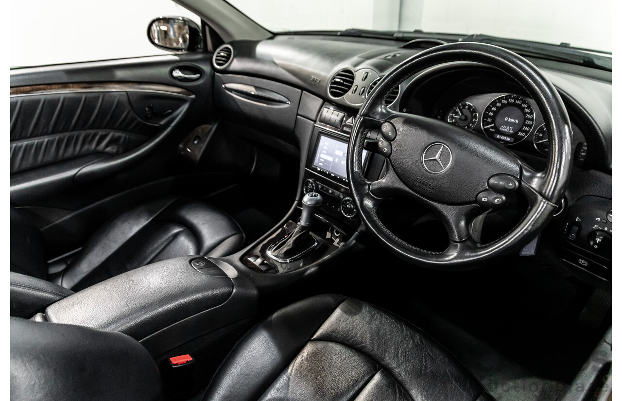 9/2005 Mercedes-Benz CLK350 Elegance C209 MY06 2d Cabriolet Obsidian Black Metallic V6 3.5L
