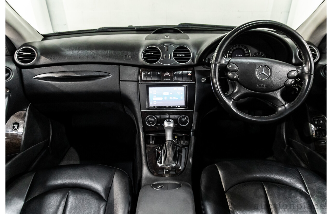 9/2005 Mercedes-Benz CLK350 Elegance C209 MY06 2d Cabriolet Obsidian Black Metallic V6 3.5L