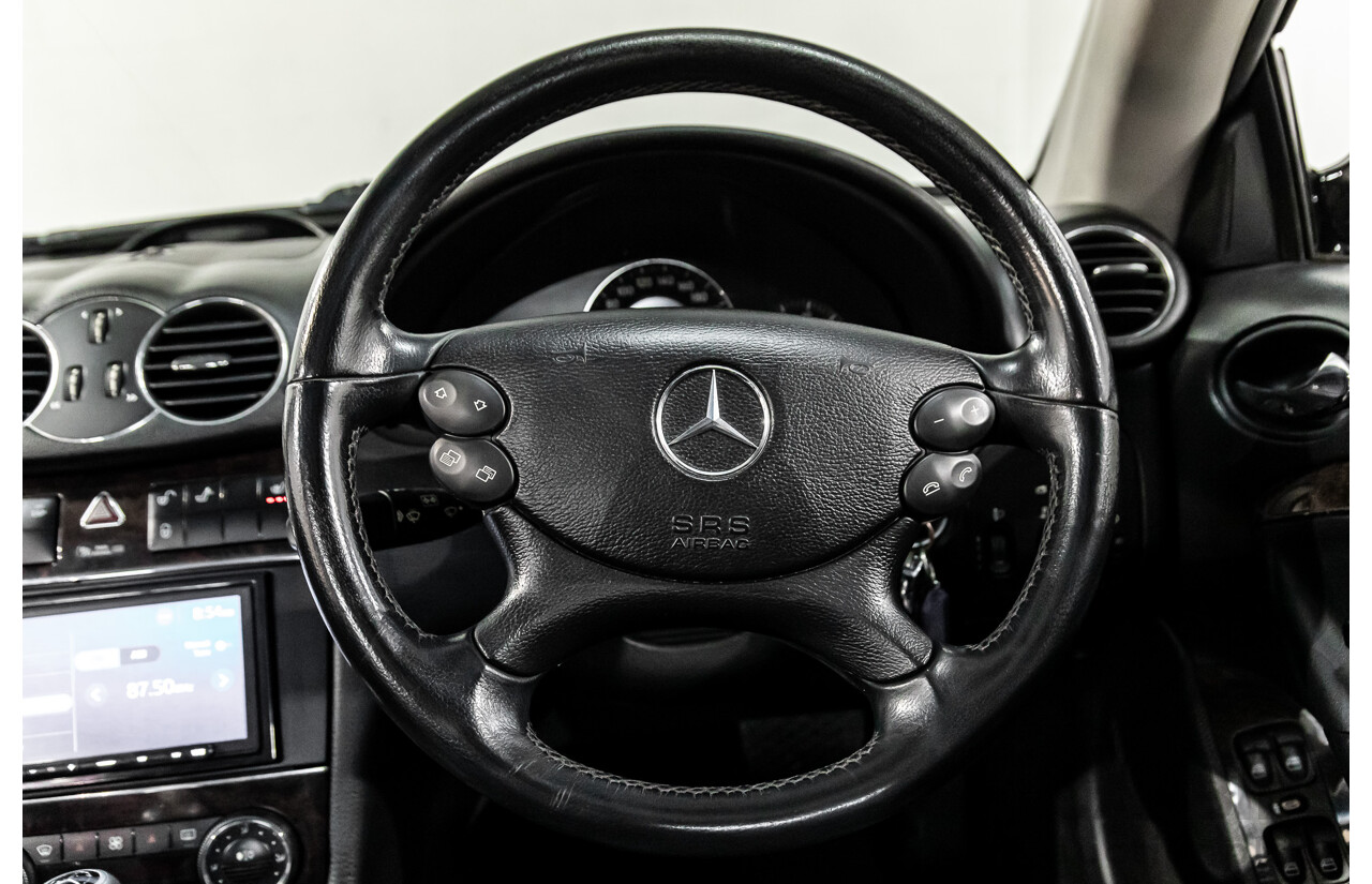 9/2005 Mercedes-Benz CLK350 Elegance C209 MY06 2d Cabriolet Obsidian Black Metallic V6 3.5L