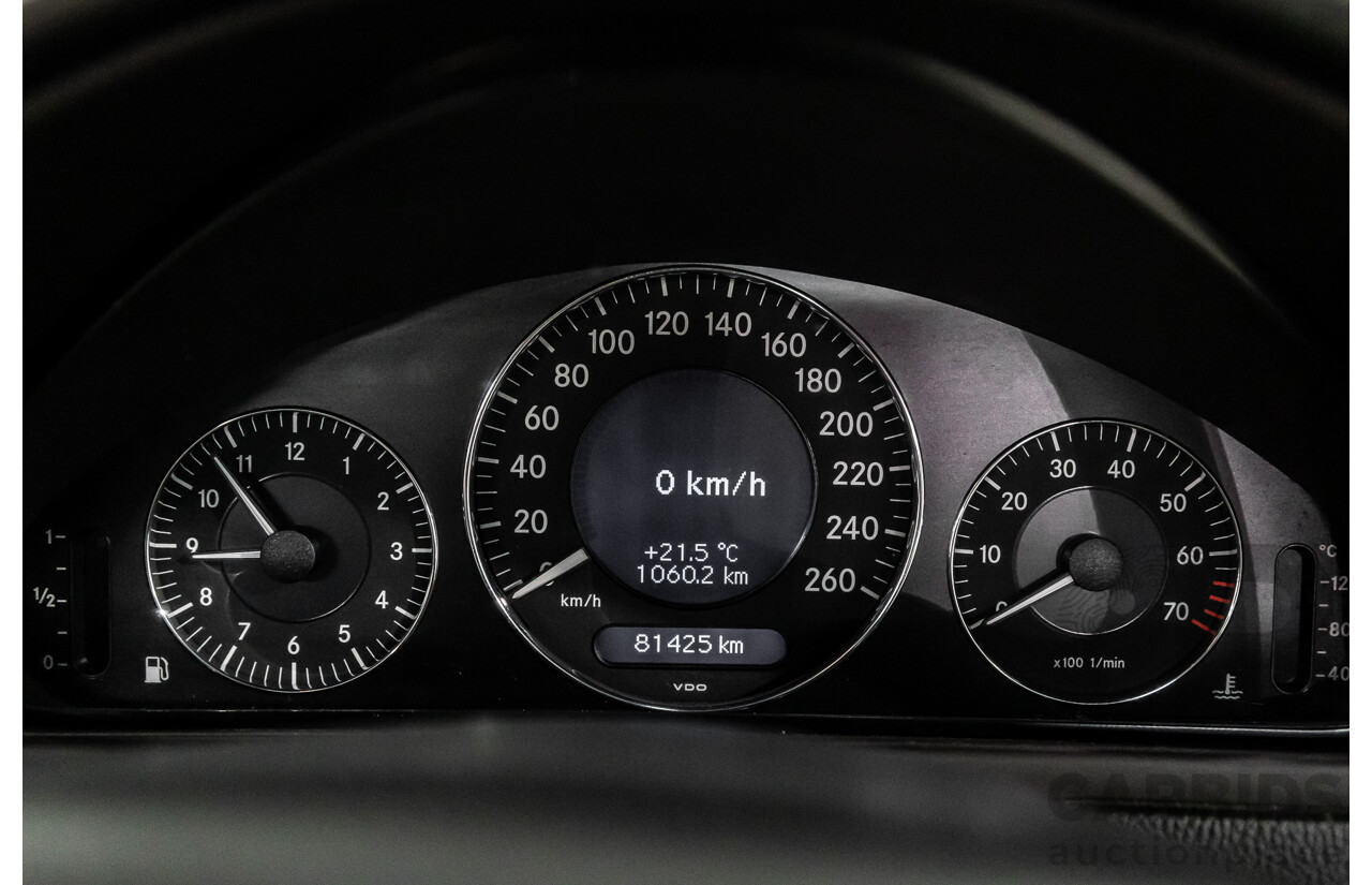 9/2005 Mercedes-Benz CLK350 Elegance C209 MY06 2d Cabriolet Obsidian Black Metallic V6 3.5L
