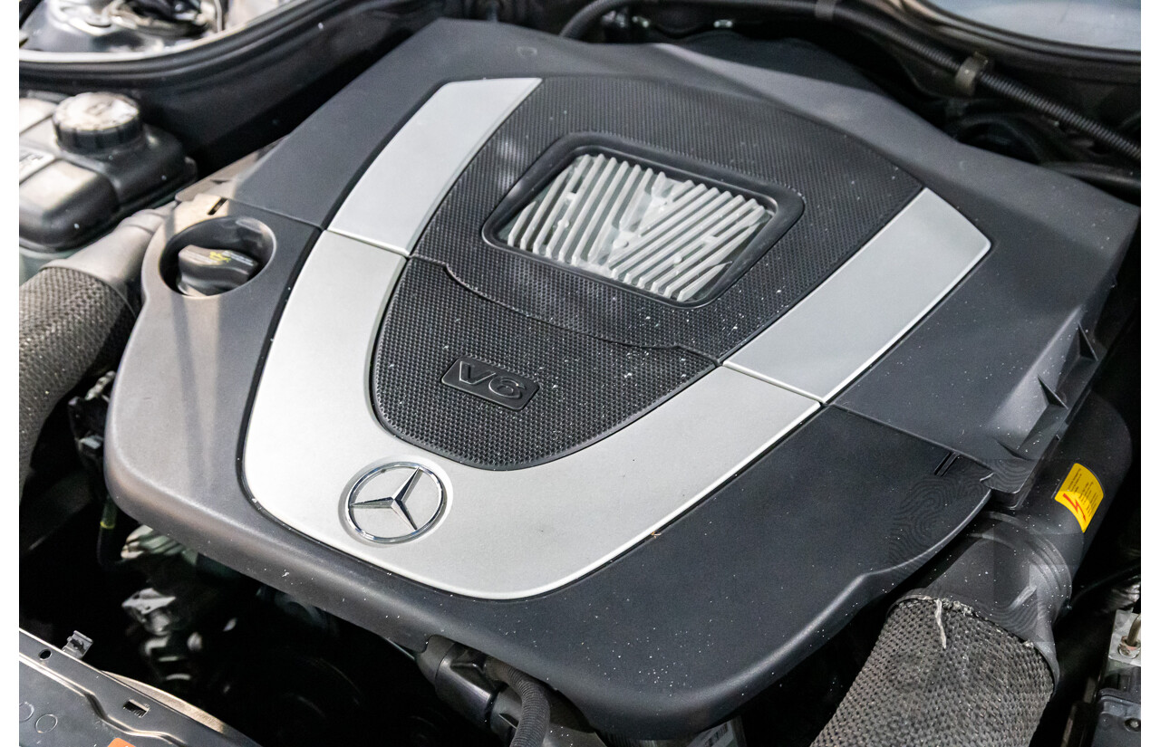 9/2005 Mercedes-Benz CLK350 Elegance C209 MY06 2d Cabriolet Obsidian Black Metallic V6 3.5L