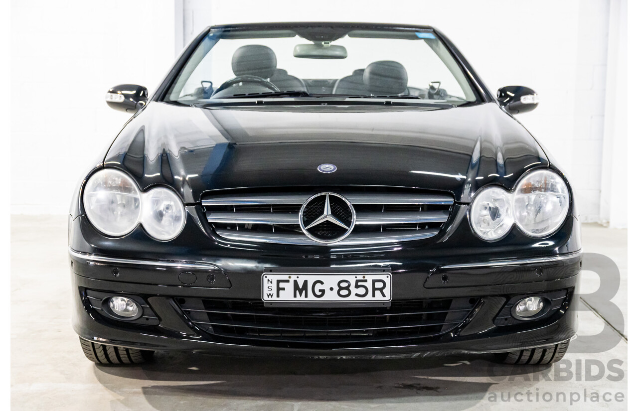 9/2005 Mercedes-Benz CLK350 Elegance C209 MY06 2d Cabriolet Obsidian Black Metallic V6 3.5L