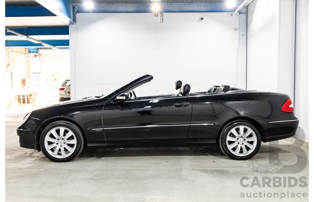 9/2005 Mercedes-Benz CLK350 Elegance C209 MY06 2d Cabriolet Obsidian Black Metallic V6 3.5L