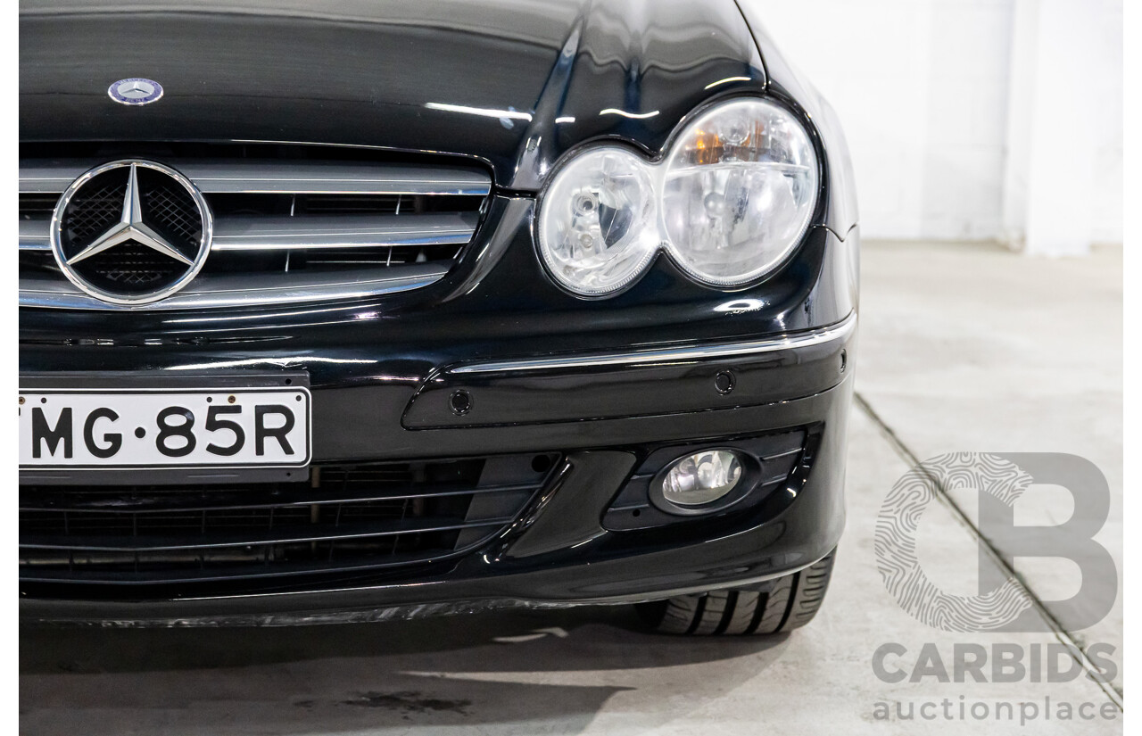 9/2005 Mercedes-Benz CLK350 Elegance C209 MY06 2d Cabriolet Obsidian Black Metallic V6 3.5L