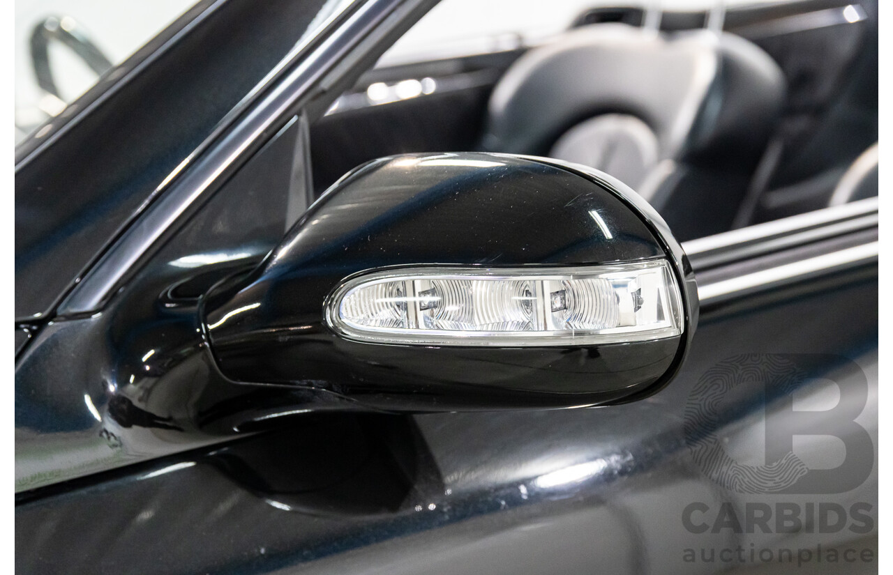 9/2005 Mercedes-Benz CLK350 Elegance C209 MY06 2d Cabriolet Obsidian Black Metallic V6 3.5L