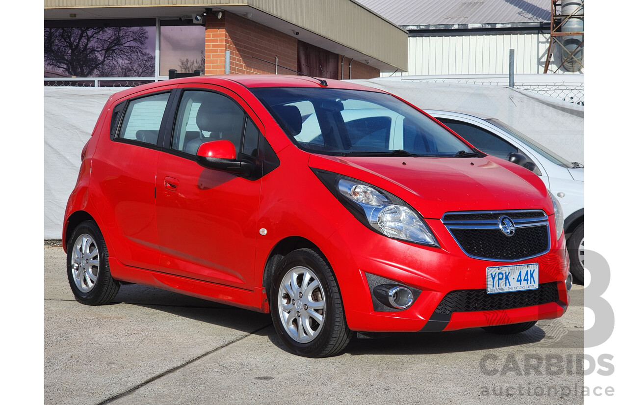 6/2015 Holden Barina Spark CD MJ MY15 5d Hatchback Red 1.2L