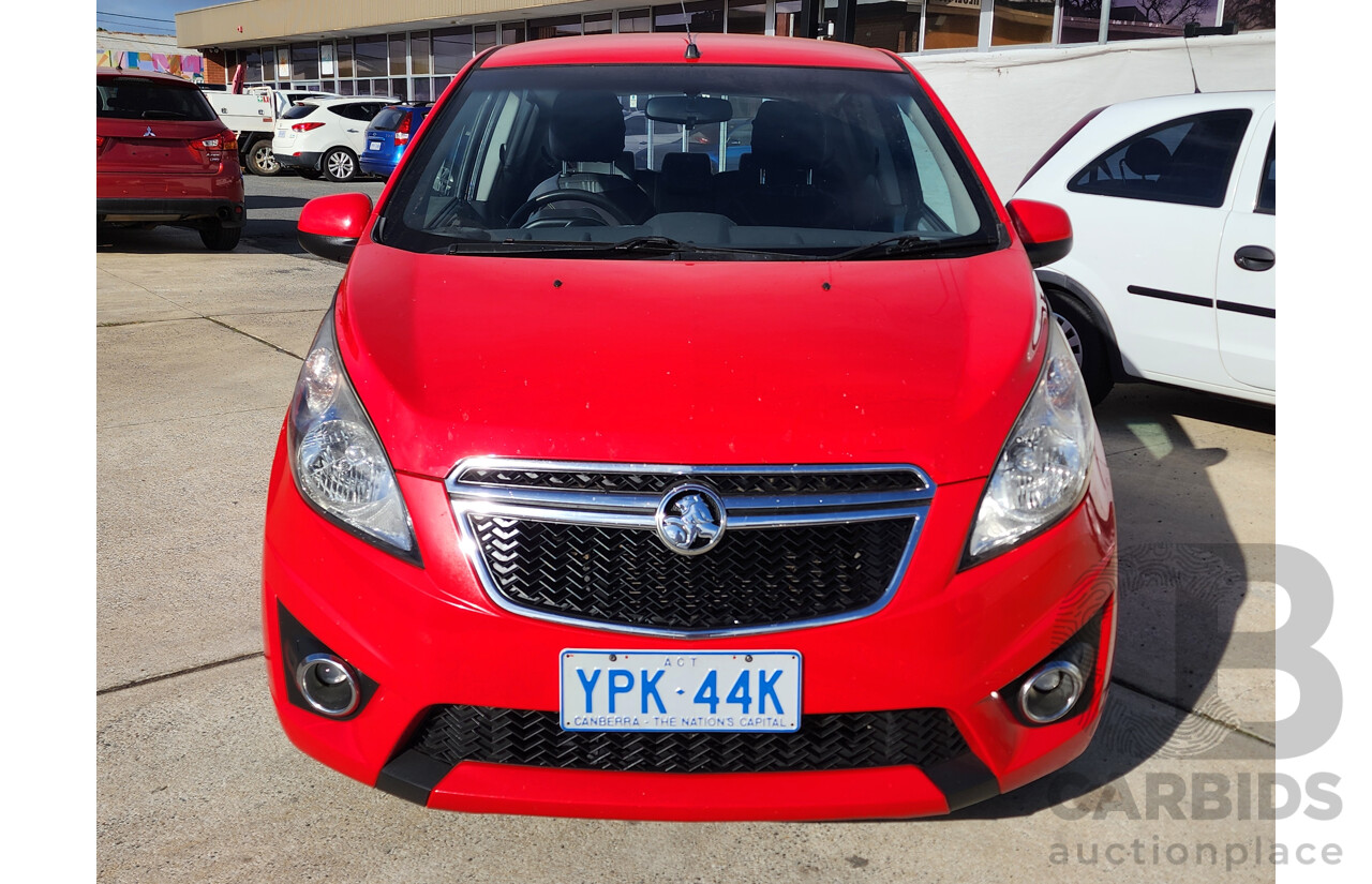6/2015 Holden Barina Spark CD MJ MY15 5d Hatchback Red 1.2L
