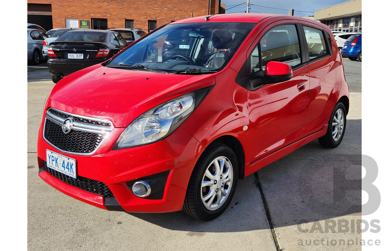 6/2015 Holden Barina Spark CD MJ MY15 5d Hatchback Red 1.2L