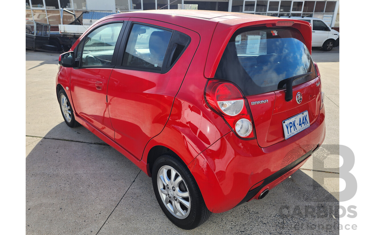 6/2015 Holden Barina Spark CD MJ MY15 5d Hatchback Red 1.2L