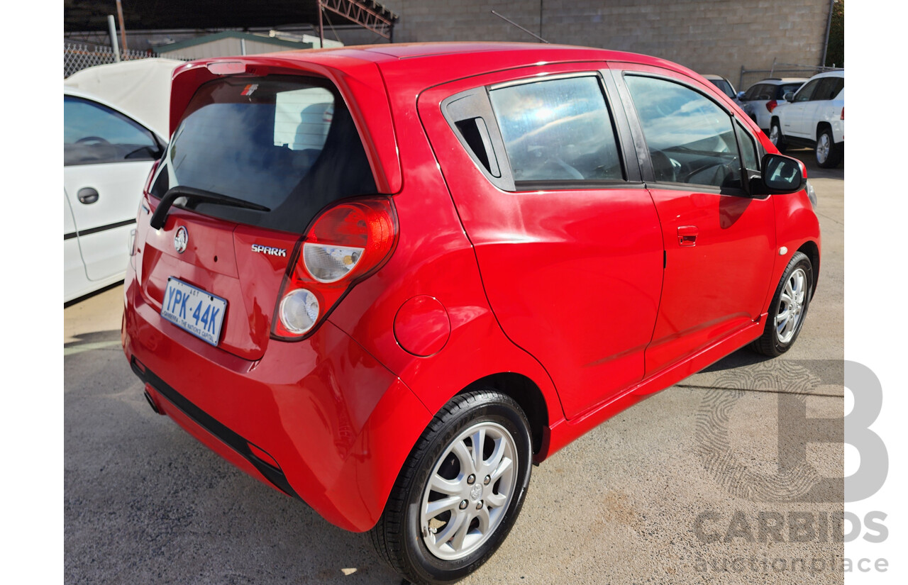 6/2015 Holden Barina Spark CD MJ MY15 5d Hatchback Red 1.2L
