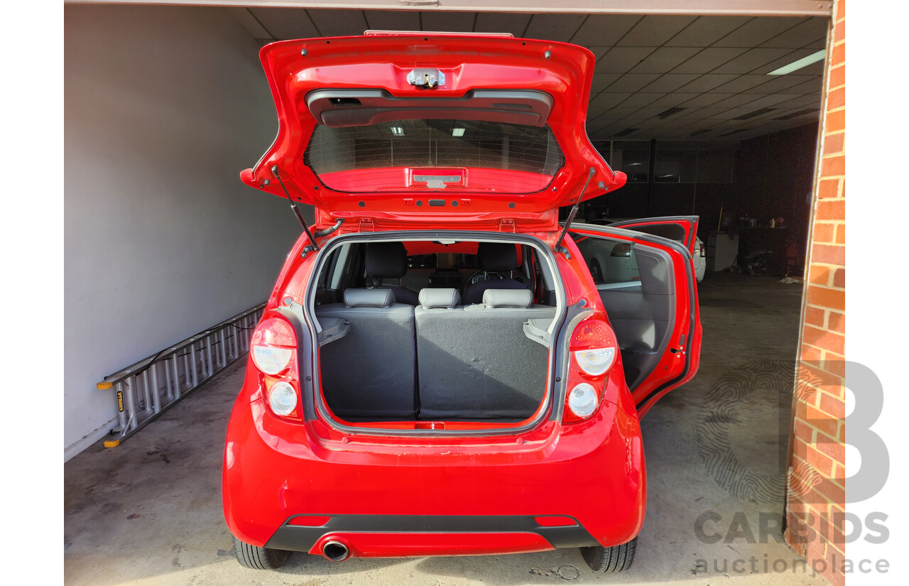 6/2015 Holden Barina Spark CD MJ MY15 5d Hatchback Red 1.2L