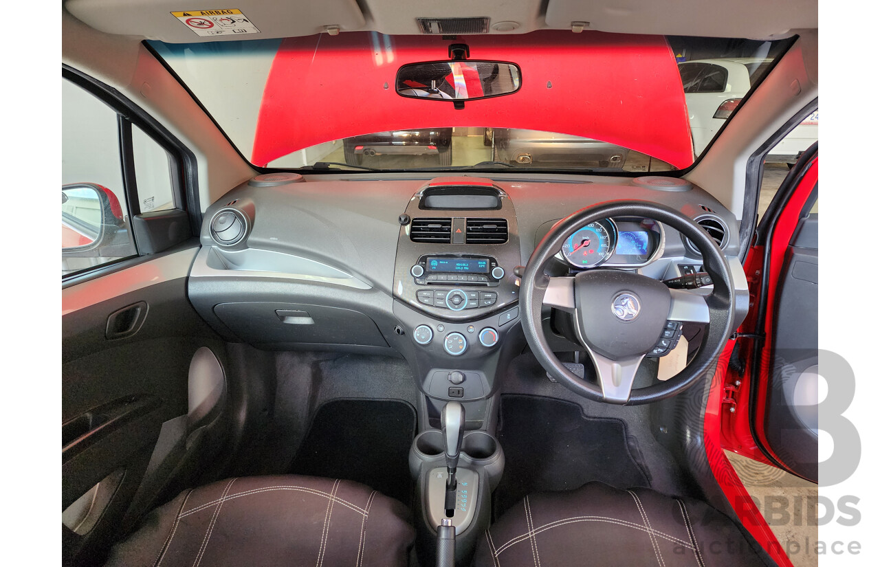 6/2015 Holden Barina Spark CD MJ MY15 5d Hatchback Red 1.2L