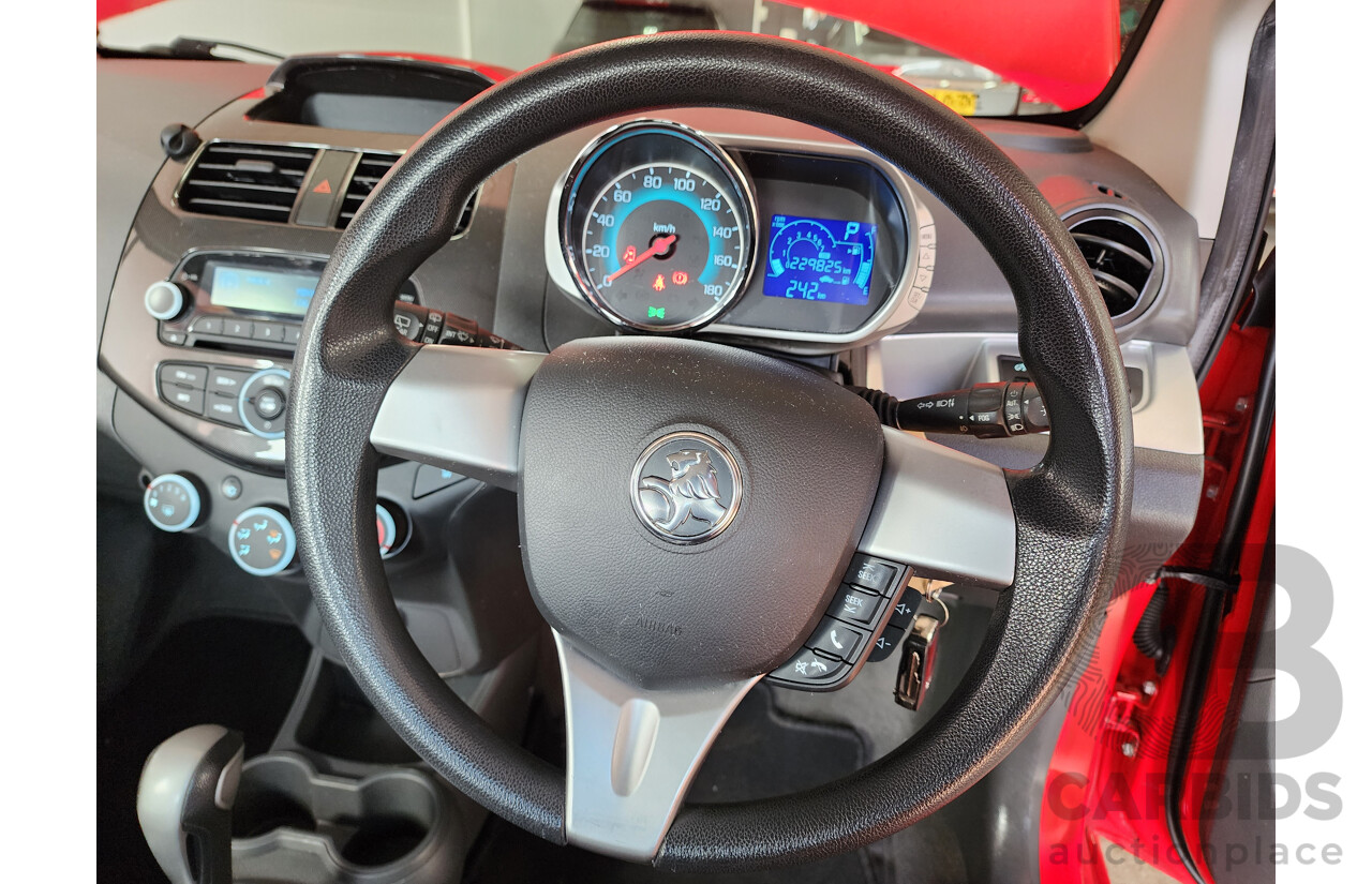 6/2015 Holden Barina Spark CD MJ MY15 5d Hatchback Red 1.2L