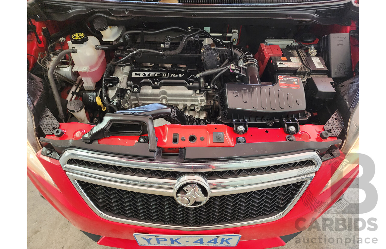 6/2015 Holden Barina Spark CD MJ MY15 5d Hatchback Red 1.2L
