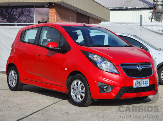 6/2015 Holden Barina Spark CD MJ MY15 5d Hatchback Red 1.2L