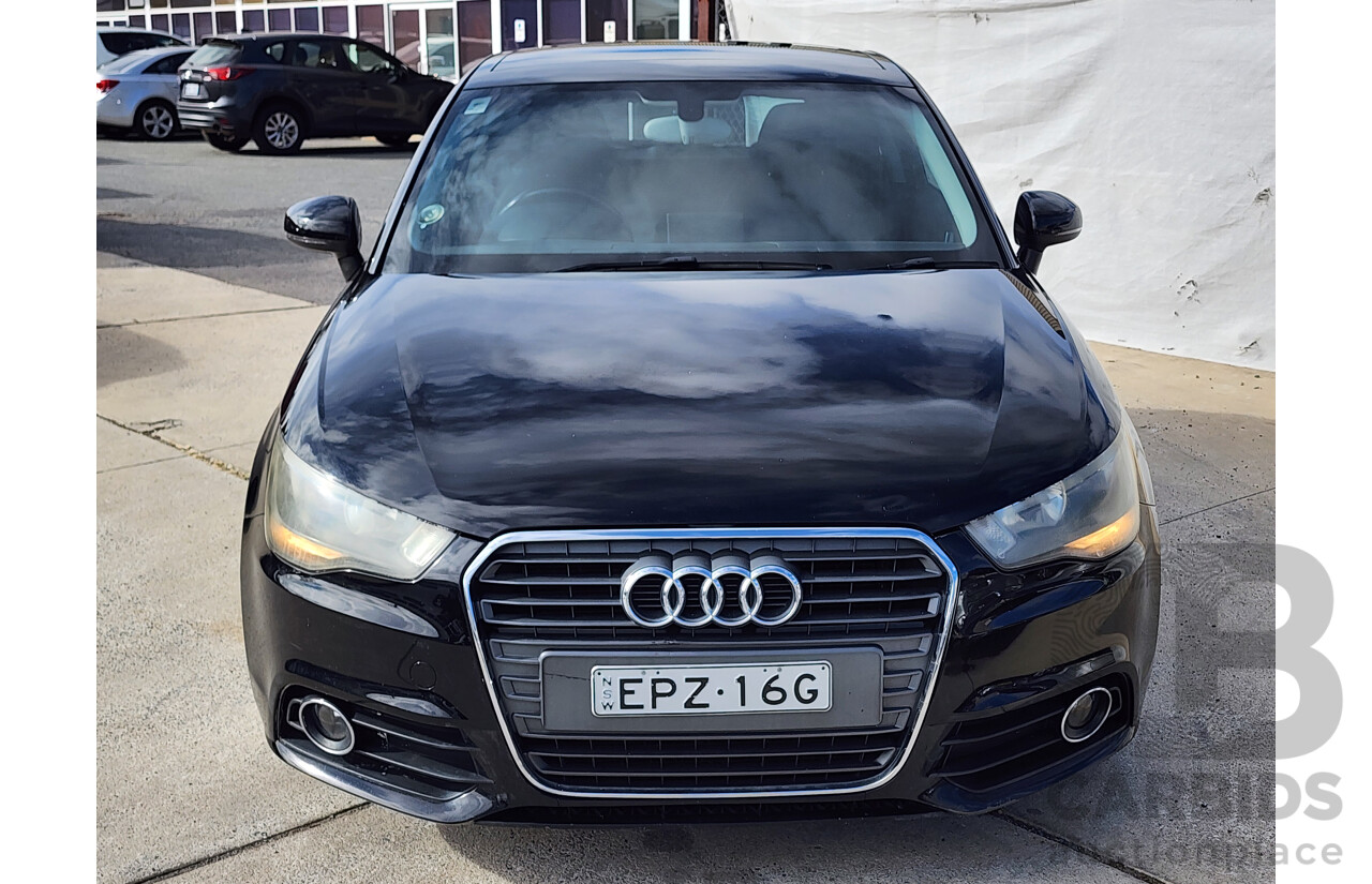 1/2012 Audi A1 1.4 TFSI Ambition 8X MY12 3d Hatchback Black 1.4L