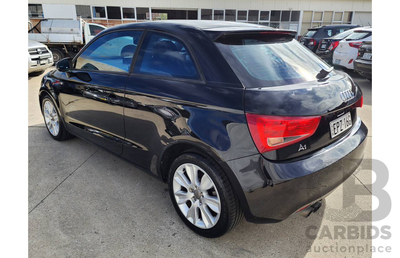 1/2012 Audi A1 1.4 TFSI Ambition 8X MY12 3d Hatchback Black 1.4L