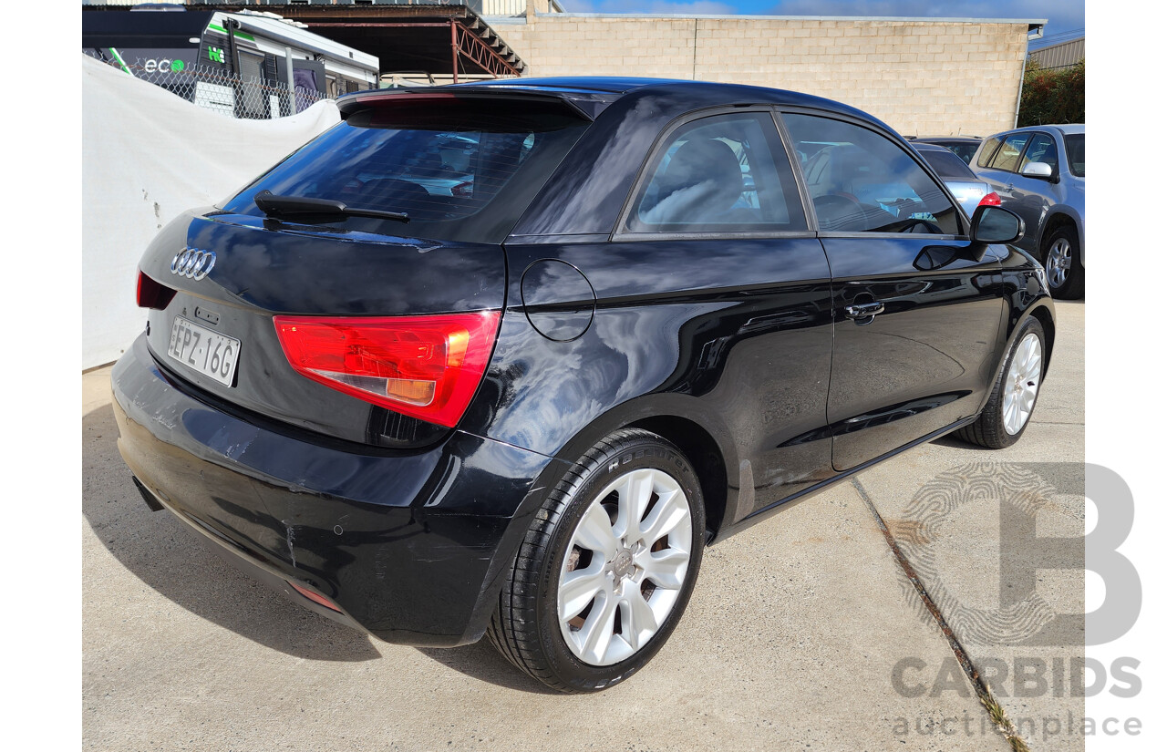 1/2012 Audi A1 1.4 TFSI Ambition 8X MY12 3d Hatchback Black 1.4L