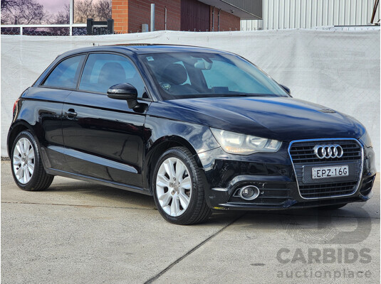 1/2012 Audi A1 1.4 TFSI Ambition 8X MY12 3d Hatchback Black 1.4L