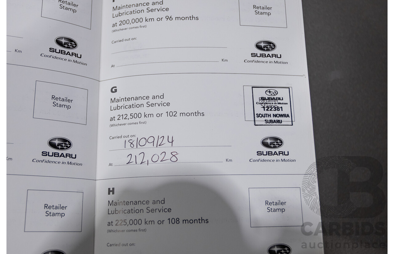 04/2019 Subaru Outback 2.5i Premium (AWD) MY19 4d Wagon Tungsten Metallic 2.5L