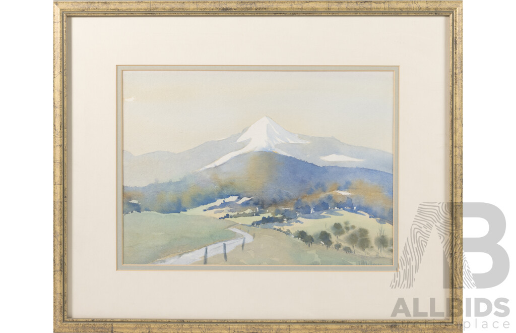Joan Millsom (20th Century, Australian), Approaching Butler, Original Watercolour, 44 x 54 cm (frame)