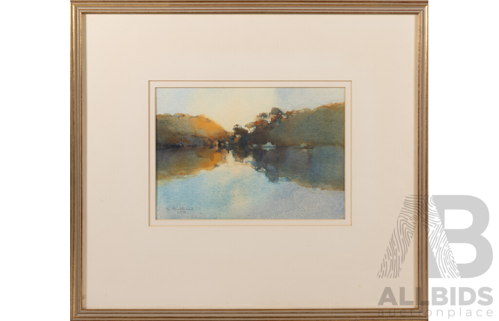 Kathlyn Margaret Ballard (20th Century, Australian 1929-.), Colour, Metung, [Victoria] (1973), Vintage Original Watercolour, 47 x 52 cm (frame)