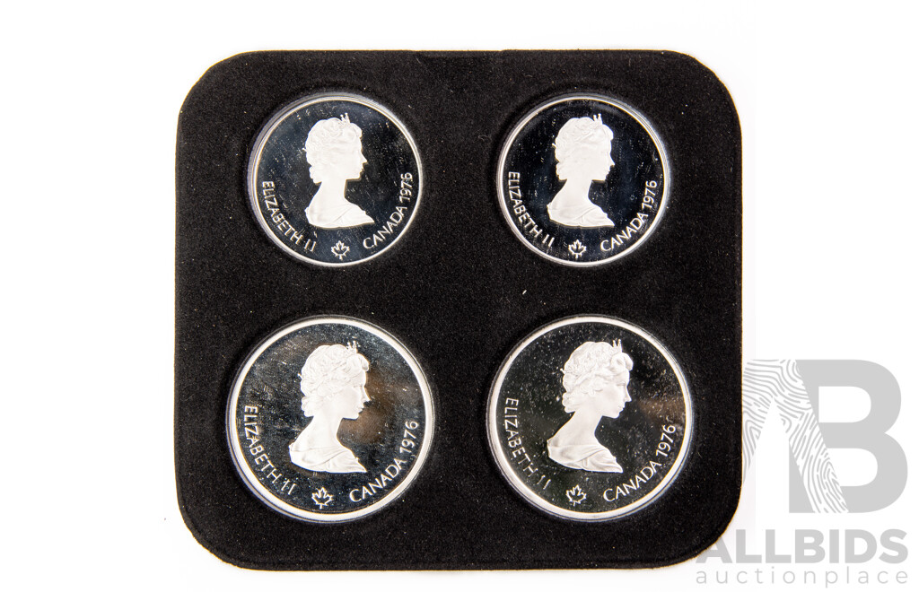 Canadian RCM 1976 Four Silver Proof Coin Set .925
