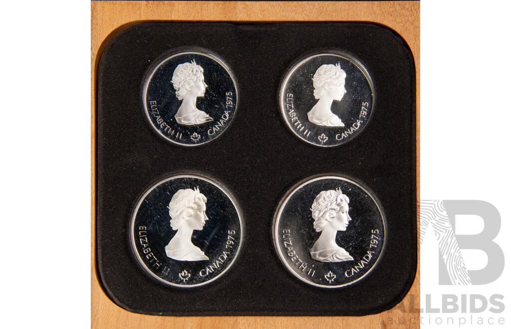 Canadian RCM 1976 Four Silver Proof Coin Set .925