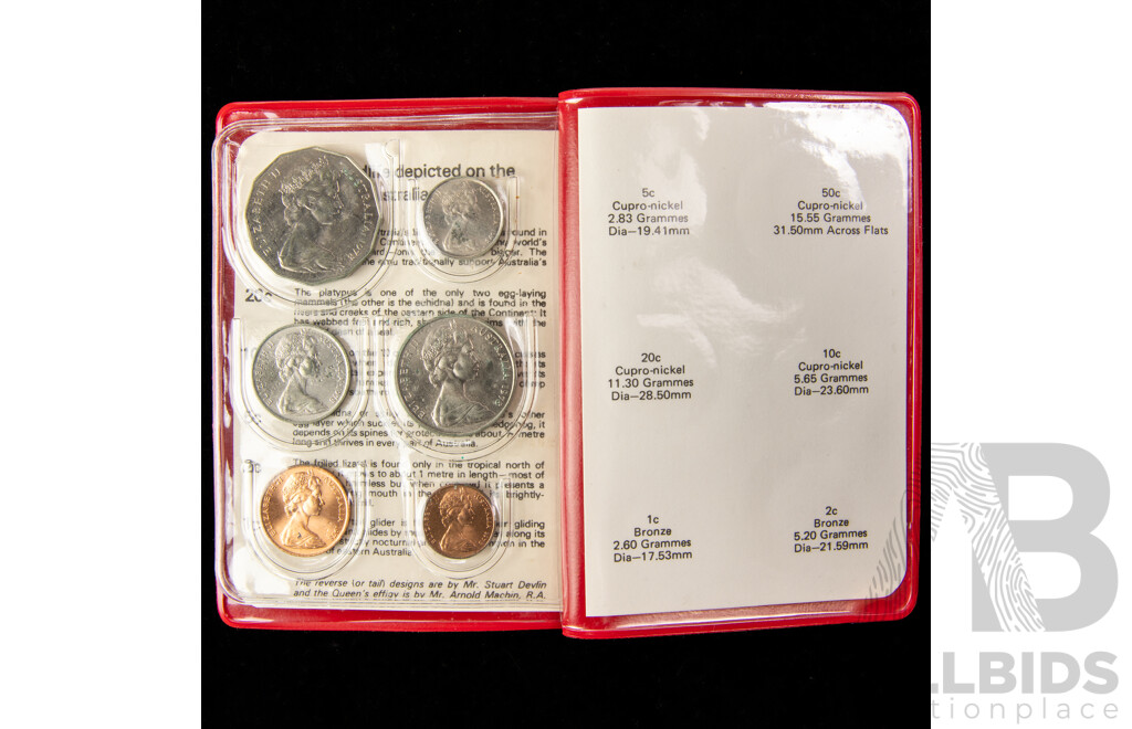 Australian RAM 1969 and 1978 UNC Coin Wallets