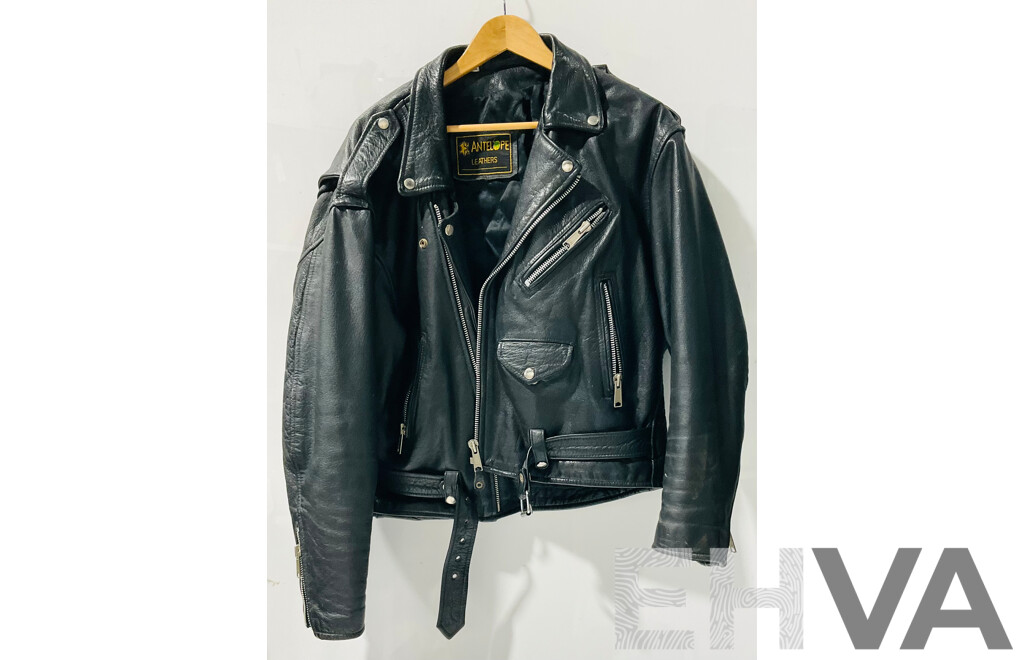 Retro Antelope Long Life Leather Motorcycle Jacket