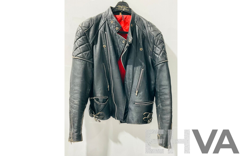 Retro Real Leather Englsih Made Motorcycle Jacket