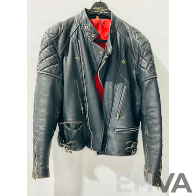 Retro Real Leather Englsih Made Motorcycle Jacket