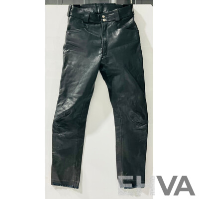 Set Retro Real Leather English Made Motorcycle Pants