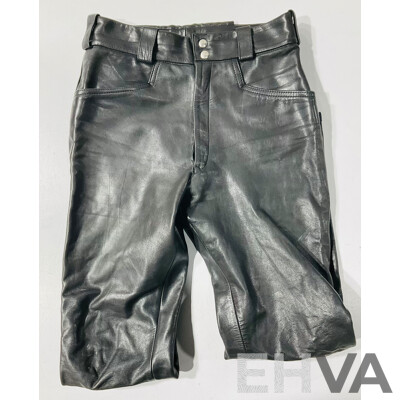 Set Retro Real Leather English Made Motorcycle Pants