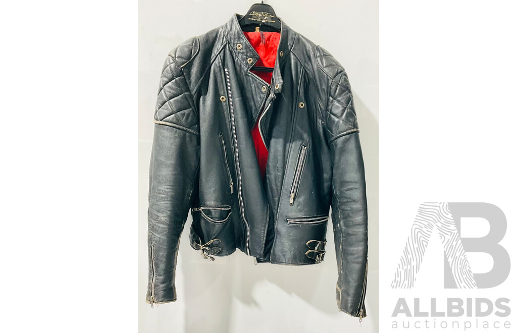 Retro Real Leather Englsih Made Motorcycle Jacket