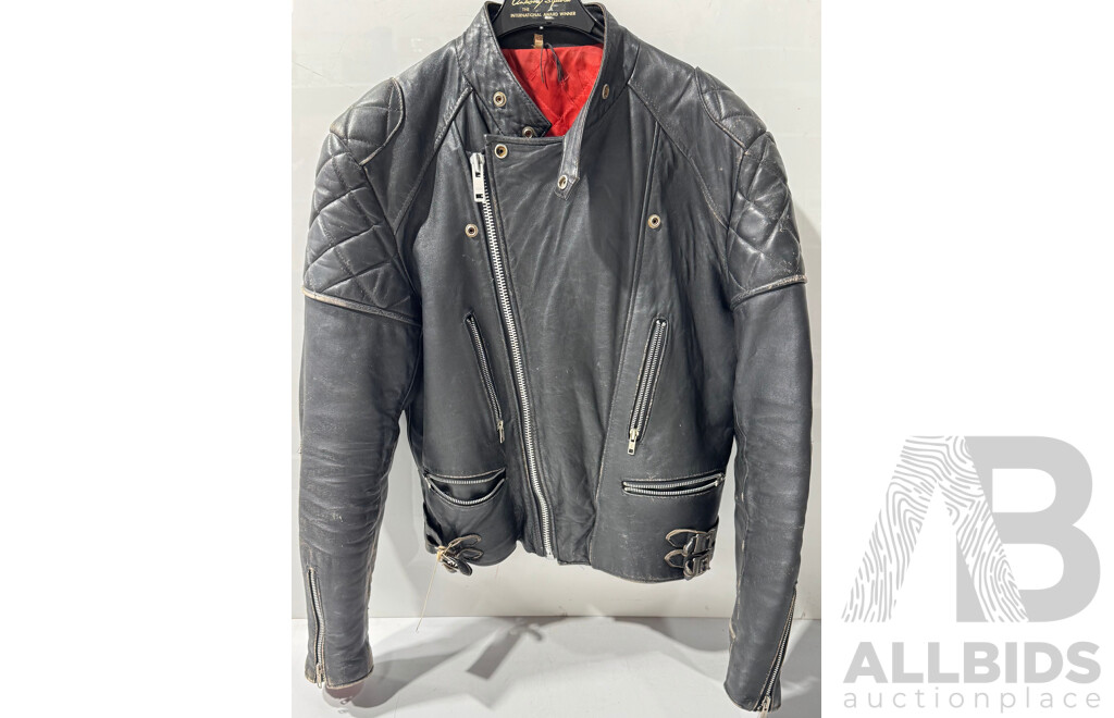Retro Real Leather English Made Motorcycle Jacket