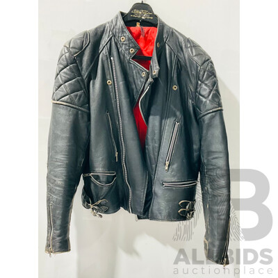 Retro Real Leather Englsih Made Motorcycle Jacket